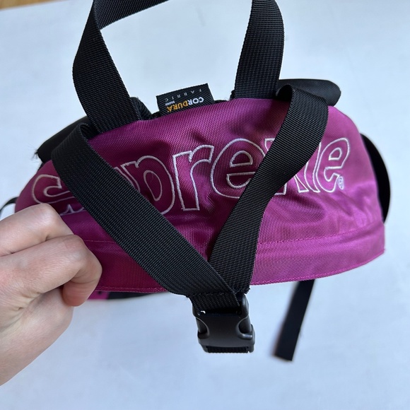 Supreme FW19 Magenta Pink Cordura Backpack - Picture 3 of 9